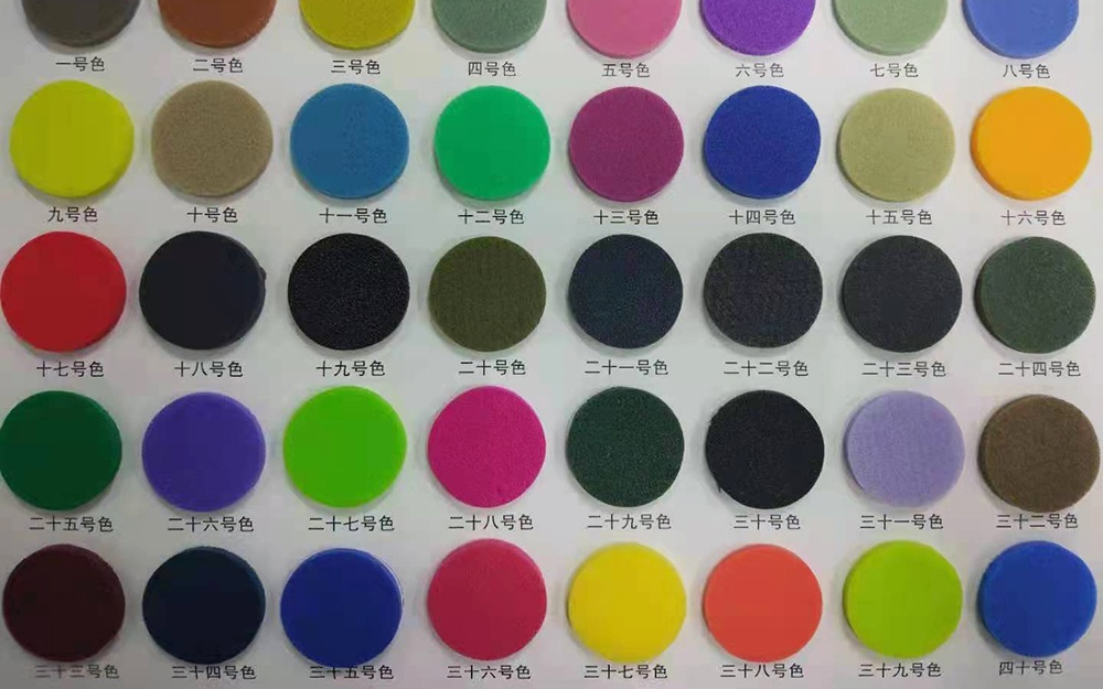 Cross-linked product color card